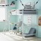 Flash Furniture White Twin Loft Bed Frame with Desk and Ladder MH-LBD5-WH-T-GG - alternate 7